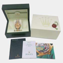 Rolex Champagne Diamond 18k Yellow Gold Stainless Steel Datejust 116233G Automatic Men's Wristwatch 36 mm