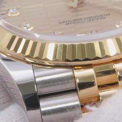 Rolex Fluted Diamond 18k Yellow Gold Stainless Steel Datejust 126233 Automatic Men's Wristwatch 36 mm