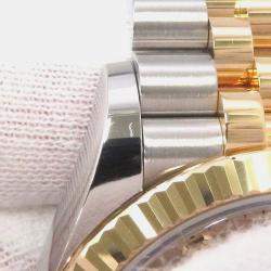 Rolex Fluted Diamond 18k Yellow Gold Stainless Steel Datejust 126233 Automatic Men's Wristwatch 36 mm