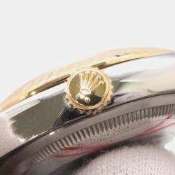 Rolex Fluted Diamond 18k Yellow Gold Stainless Steel Datejust 126233 Automatic Men's Wristwatch 36 mm