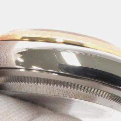 Rolex Fluted Diamond 18k Yellow Gold Stainless Steel Datejust 126233 Automatic Men's Wristwatch 36 mm