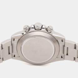 Rolex Black Stainless Steel Cosmograph Daytona 116520 Men's Wristwatch 40 mm