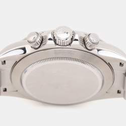 Rolex Black Stainless Steel Cosmograph Daytona 116520 Men's Wristwatch 40 mm