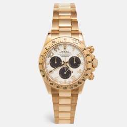 Rolex Ivory 18K Yellow Gold Cosmograph Daytona 116528-Men's Wristwatch 40 mm