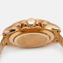 Rolex Ivory 18K Yellow Gold Cosmograph Daytona 116528-Men's Wristwatch 40 mm