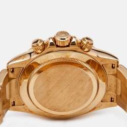 Rolex Ivory 18K Yellow Gold Cosmograph Daytona 116528-Men's Wristwatch 40 mm