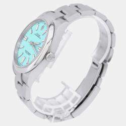 Rolex Turquoise Stainless Steel Oyster Perpetual 124300 Automatic Men's Wristwatch 41 mm