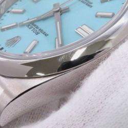 Rolex Turquoise Stainless Steel Oyster Perpetual 124300 Automatic Men's Wristwatch 41 mm