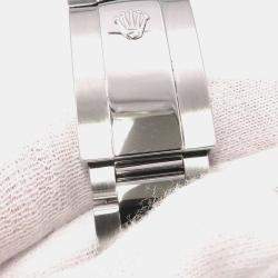 Rolex White Stainless Steel Datejust 116200 Automatic Men's Wristwatch 36 mm