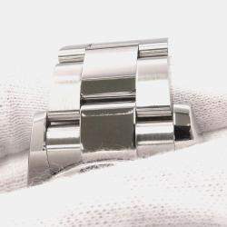 Rolex White Stainless Steel Datejust 116200 Automatic Men's Wristwatch 36 mm