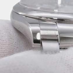 Rolex White Stainless Steel Datejust 116200 Automatic Men's Wristwatch 36 mm