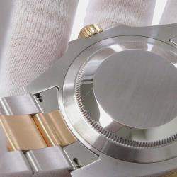 Rolex Black 18k Yellow Gold Stainless Steel Submariner 126613LN Automatic Men's Wristwatch 41 mm
