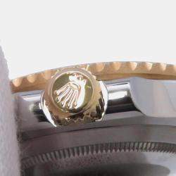 Rolex Black 18k Yellow Gold Stainless Steel Submariner 126613LN Automatic Men's Wristwatch 41 mm