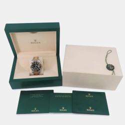 Rolex Black 18k Yellow Gold Stainless Steel Submariner 126613LN Automatic Men's Wristwatch 41 mm