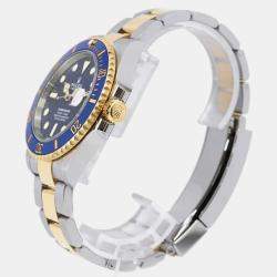 Rolex Blue 18k Yellow Gold Stainless Steel Submariner 126613LB Automatic Men's Wristwatch 41 mm