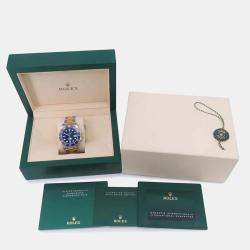 Rolex Blue 18k Yellow Gold Stainless Steel Submariner 126613LB Automatic Men's Wristwatch 41 mm