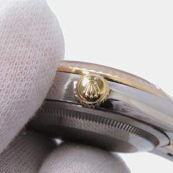 Rolex Gold 18k Yellow Gold Stainless Steel Datejust 126233 Automatic Men's Wristwatch 36 mm