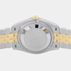 Rolex Gold 18k Yellow Gold Stainless Steel Datejust 126233 Automatic Men's Wristwatch 36 mm