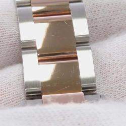 Rolex Black 18k Rose Gold Stainless Steel Yacht-Master 268621 Automatic Men's Wristwatch 37 mm