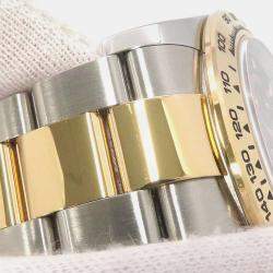 Rolex Black 18k Yellow Gold Stainless Steel Cosmograph Daytona Automatic Men's Wristwatch 40 mm