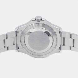 Rolex Silver Stainless Steel Yacht-Master Automatic Men's Wristwatch 40 mm
