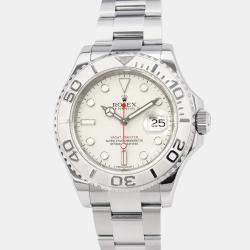 Rolex Silver Stainless Steel Yacht-Master Automatic Men's Wristwatch 40 mm