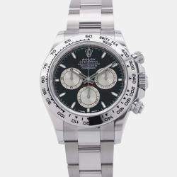 Rolex Black 18k White Gold Cosmograph Daytona 126509 Automatic Men's Wristwatch 40 mm