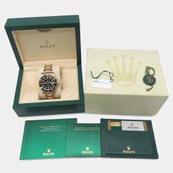 Rolex Black 18k Yellow Gold Stainless Steel Submariner 116613LN Automatic Men's Wristwatch 40 mm