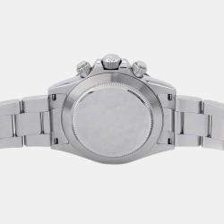 Rolex White Stainless Steel Cosmograph Daytona 116500LN Automatic Men's Wristwatch 40 mm