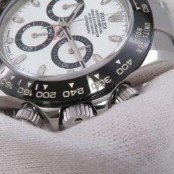 Rolex White Stainless Steel Cosmograph Daytona 116500LN Automatic Men's Wristwatch 40 mm