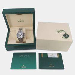Rolex White Stainless Steel Cosmograph Daytona 116500LN Automatic Men's Wristwatch 40 mm