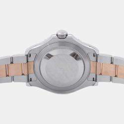 Pre Owned Rolex Brown 18k Rose Gold Stainless Steel Yacht-Master 116621 Automatic Men's Wristwatch 40 mm