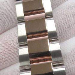 Pre Owned Rolex Brown 18k Rose Gold Stainless Steel Yacht-Master 116621 Automatic Men's Wristwatch 40 mm