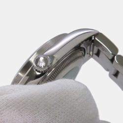 Rolex Blue Stainless Steel Air-King 14010 Automatic Men's Wristwatch 34 mm
