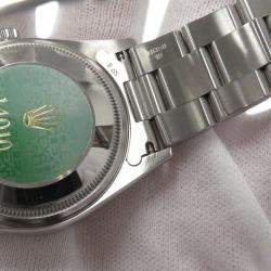 Rolex Blue Stainless Steel Air-King 14010 Automatic Men's Wristwatch 34 mm