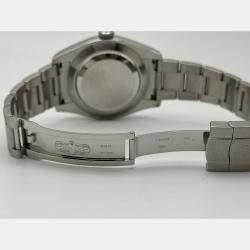 Rolex Black Stainless Steel Air-King 116900 Automatic Men's Wristwatch 40 mm