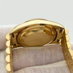 Rolex Champagne Diamond 18k Yellow Gold Datejust 16238 Automatic Men's Wristwatch 36 mm