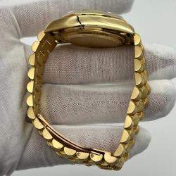 Rolex Wood 18k Yellow Gold Day - Date President 18078 Automatic Men's Wristwatch 36 mm