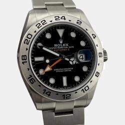 Rolex Black Stainless Steel Explorer II 226570 Automatic Men's Wristwatch 42 mm
