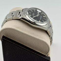 Rolex Black Stainless Steel Oyster Perpetual Date 1503 Automatic Men's Wristwatch 34 mm
