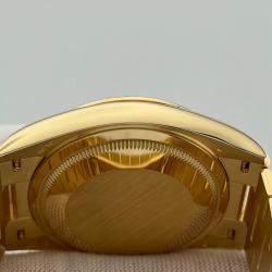 Rolex Champagne 18k Yellow Gold Day Date President 128238 Automatic Men's Wristwatch 36 mm