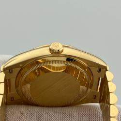 Rolex Champagne 18k Yellow Gold Day Date President 128238 Automatic Men's Wristwatch 36 mm