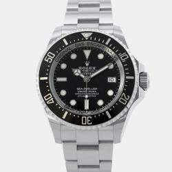 Rolex Black Stainless Steel Sea-Dweller Deepsea 136660 Automatic Men's Wristwatch 44 mm