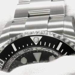 Rolex Black Stainless Steel Sea-Dweller Deepsea 136660 Automatic Men's Wristwatch 44 mm