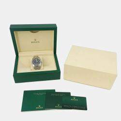 Rolex Black Stainless Steel Air-King 116900 Automatic Men's Wristwatch 40 mm