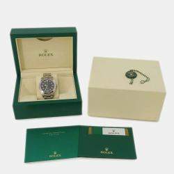 Rolex Black Stainless Steel Air-King 116900 Automatic Men's Wristwatch 40 mm
