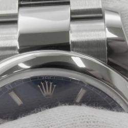 Rolex Blue Stainless Steel Datejust 116200 Automatic Men's Wristwatch 36 mm