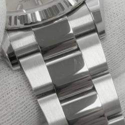 Rolex Silver 18k White Gold Stainless Steel Datejust 126234 Automatic Men's Wristwatch 36 mm