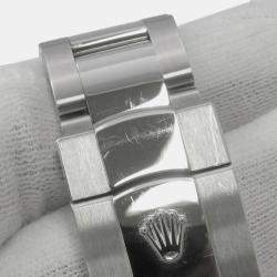Rolex Silver 18k White Gold Stainless Steel Datejust 126234 Automatic Men's Wristwatch 36 mm