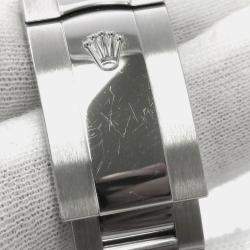 Rolex Silver 18k White Gold Stainless Steel Datejust 126234 Automatic Men's Wristwatch 36 mm